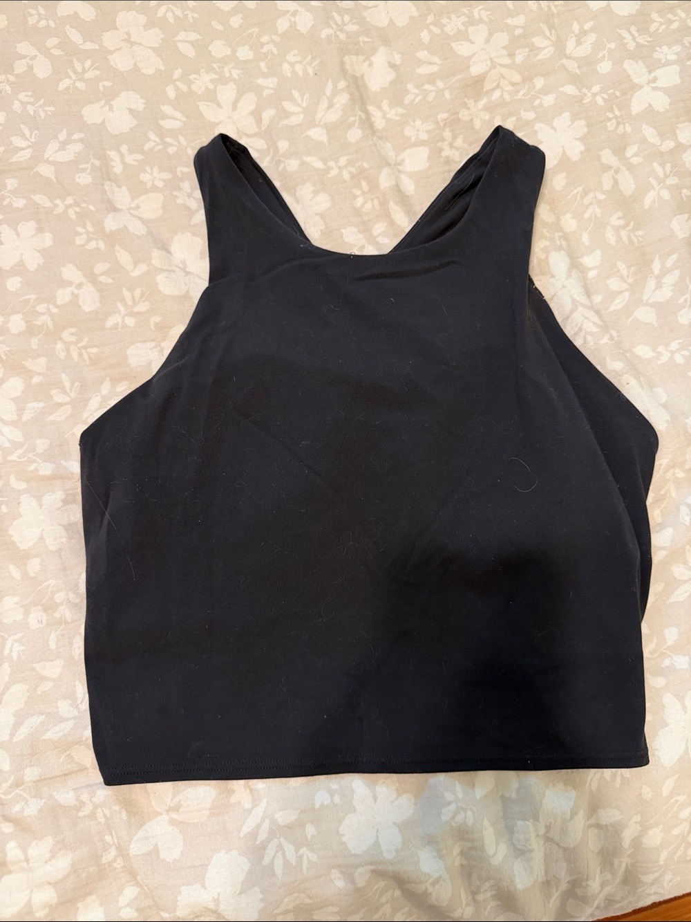 Athleta Black Cropped Tank Top